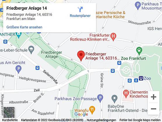Google Maps Karte: Dias digitalisieren Frankfurt