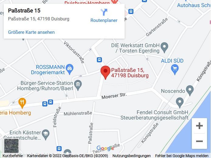 Google Maps Karte: Dias digitalisieren Duisburg