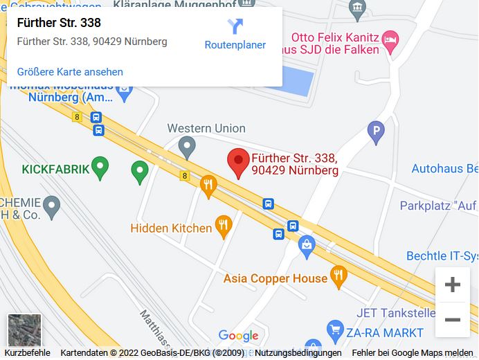 Google Maps Karte: Dias digitalisieren Nürnberg
